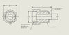 Transmission Cooler Adapter Fitting M18-1.5 to 3/8